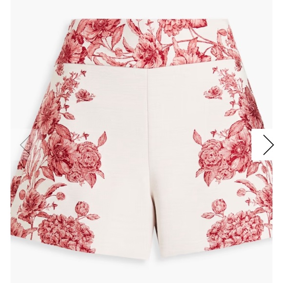 Alice + Olivia Pants - Alice + Olivia Donald Floral High Waist Shorts